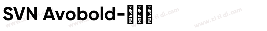 SVN Avobold字体转换